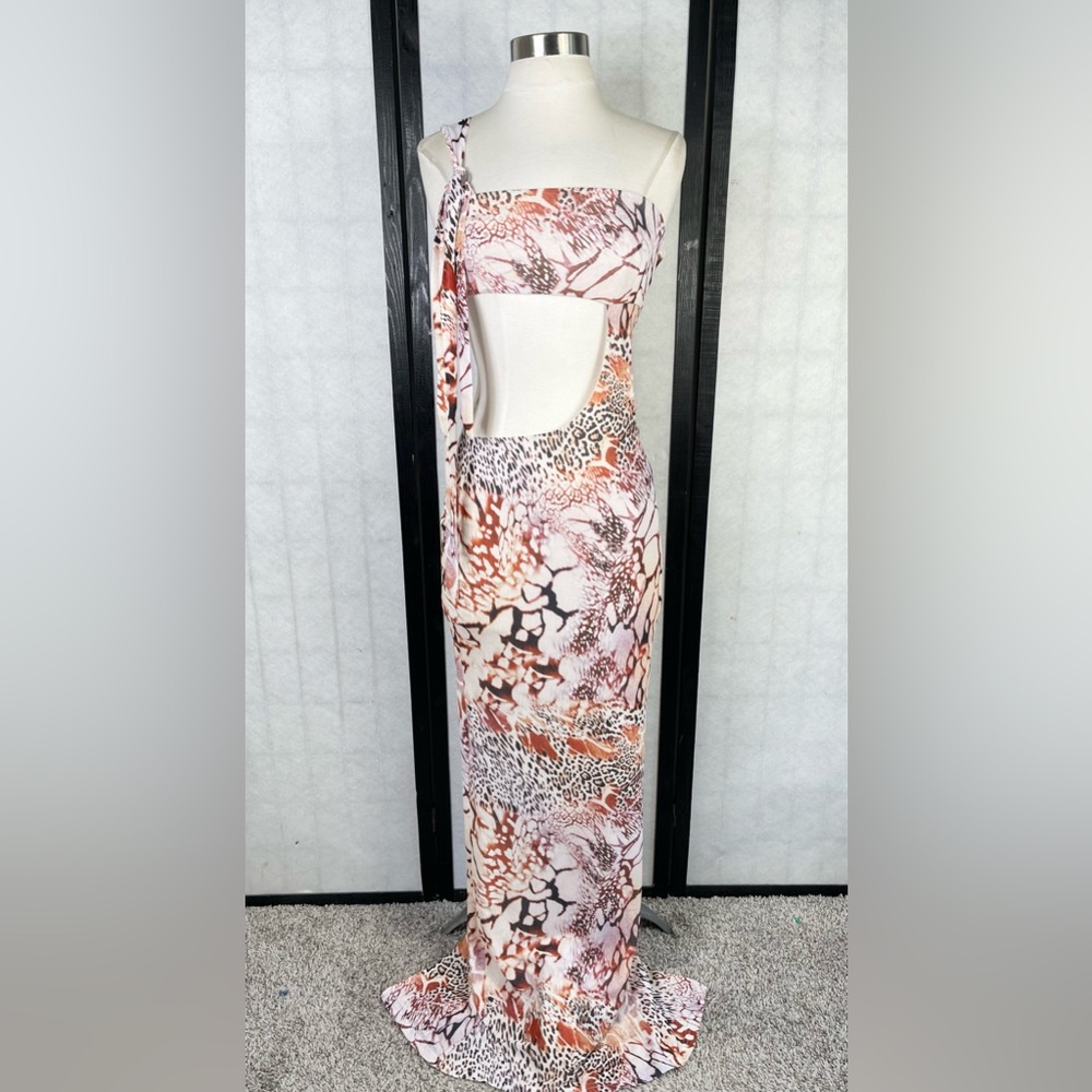 Outcast CASSIA PRINTED MAXI DRESS AZULE. M - Picture 4 of 14